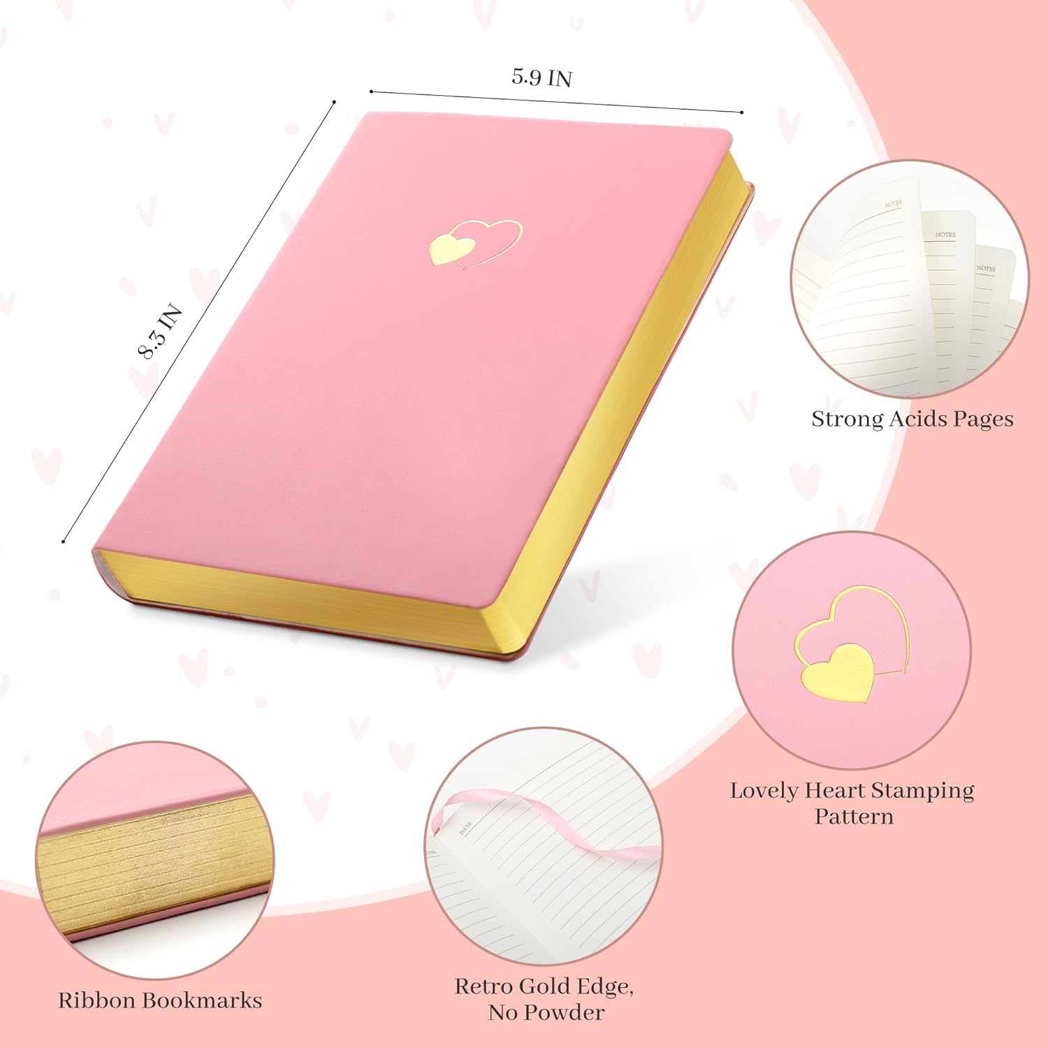 Diary, Journal, Journals for Writing, Notebook, Soft Cover Journal -5.9 Diary, Journal, Journals for Writing, Notebook, Soft Cover Journal -5.9
